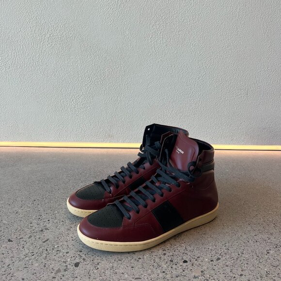 Yves Saint Laurent SL10H Men's High Top Sneakers - Picture 2 of 5